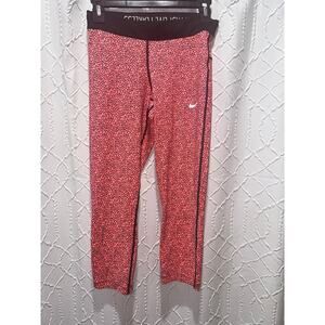Pink women’s Nike dri fit leggings size small like new